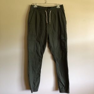 Army green H&M joggers - size 30